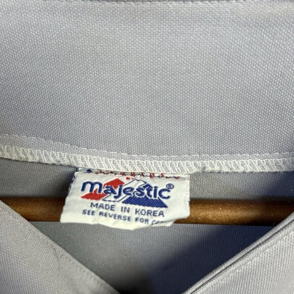 Vintage New York Yankees Majestic Jersey Mens Large Gray Stitched - Picture 6 of 16